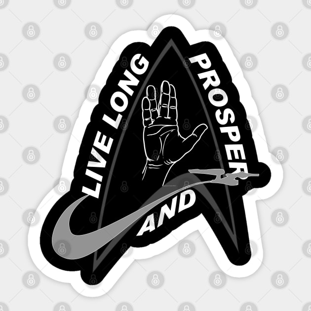 StarTrek Command Badge Live Long And Prosper 2W Sticker by Ratherkool